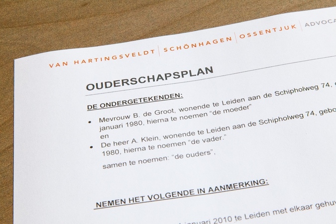 VHSO advocaten en mediators in de regio Leiden Oegstgeest maakt ouderschapsplannen op maat.